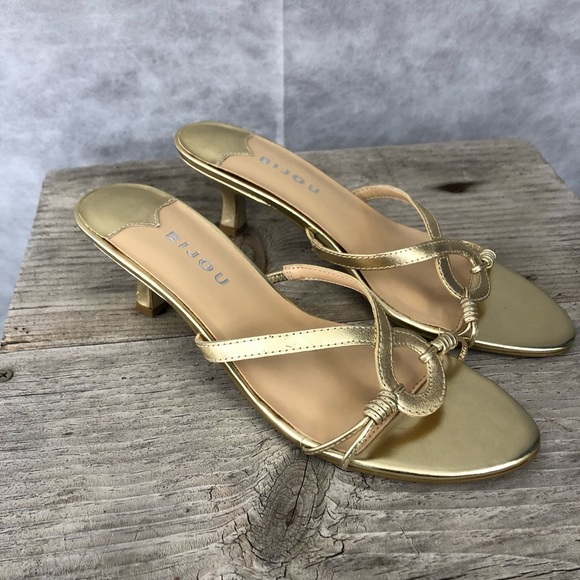 Bijou Gold Sandals size 7 - Picture 2 of 7